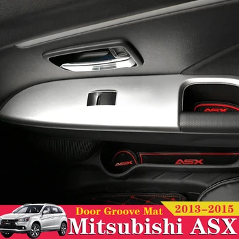 

15X For Mitsubishi ASX 2013 2014 2015 Car Inner Gate Slot Pad Non-Slip Cup Mats Anti Slip Door Groove Mat Interior Accessories