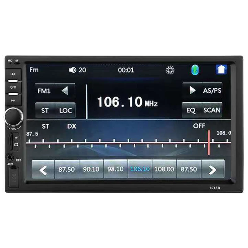 

Zeepin 7018B 2din Car Player 7 Inch Touch Screen Display Support Bluetooth Calling AUX Audio Input