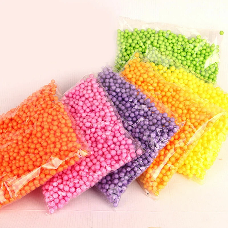 

Mini Small Styrofoam Balls Slime Tiny Foam Beads Foam Filler Bottle Arts Decoration DIY Manual Toys Gifts New Hot Sale