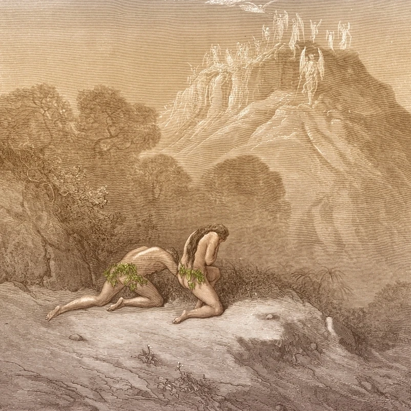 Adam and Eve by Dore Poster Print Science Source (18 x 24) | Дом и сад