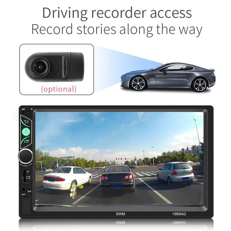 

7 Inch High-Definition Car Bluetooth Mp5 Player Car Double Spindle Universal GPS Navigation Integrated Model 1989AD