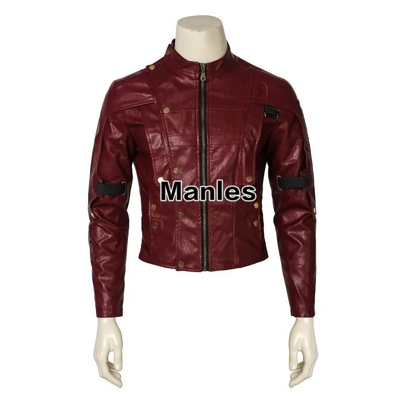 Guardians of the Galaxy Peter Quill Star-Lord Cosplay Costume Jacket Men Halloween Shirt Leather Apparel Customizable image 6
