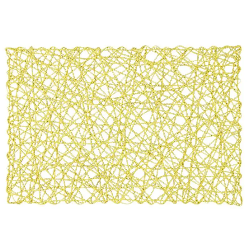 

1pcs Square Woven Placemat 100% Paper Fiber DIY Handmade Background Cloth Paper Woven Hanging Paper Rope Placemat