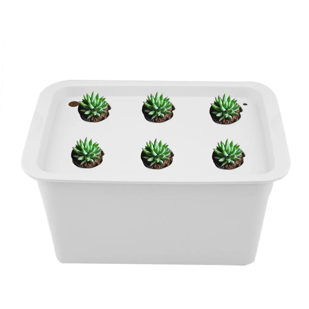 US 6 Holes 110V Plant Site Hydroponic System Indoor Garden Cabinet Box Grow Kit Bubble Garden Pots Planters Nursery Pots US 6 Holes 110V Plant Site Hydroponic System Indoor Garden Cabinet Box Grow Kit Bubble Garden Pots Planters Nursery Pots