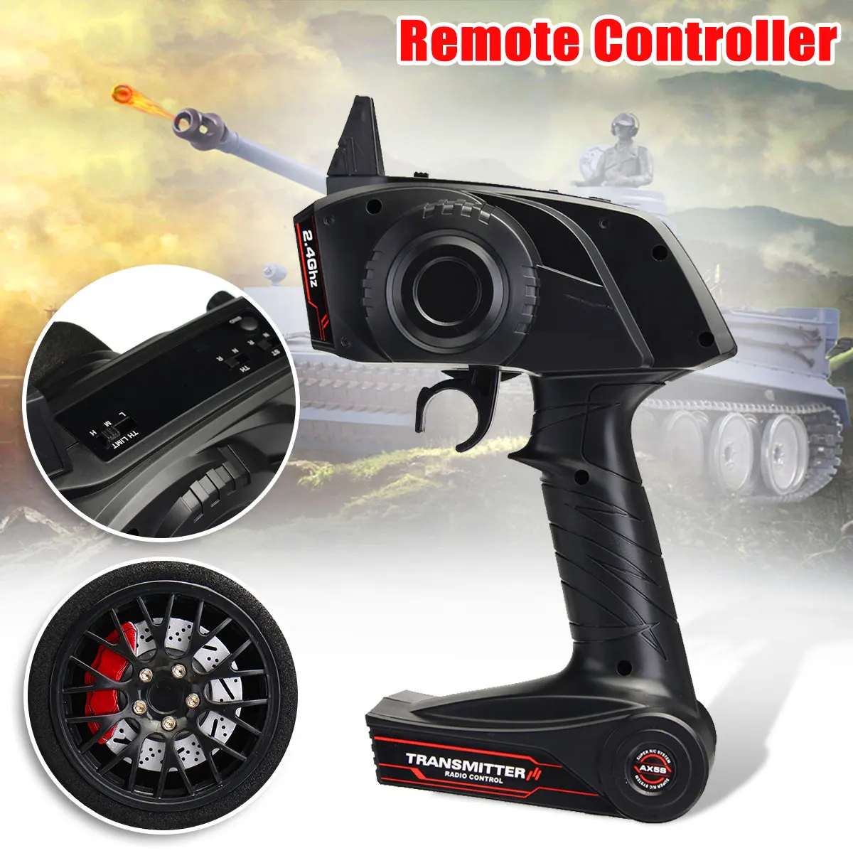 

Radio Remote Control Transmitter 2.4G 3CH AFHS With Receiver For RC Car/Boat Model Toys Part Toys Hobbies