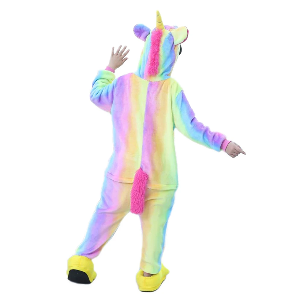 Unicorn Pajamas for Boys Girls Pajamas Cartoon Children Onesies Hooded