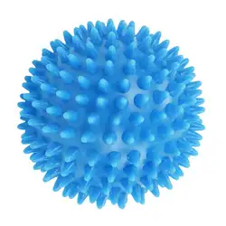 Колючий массажный шарик, жесткий стресс мяч 7,5 см для фитнес спортивные упражнения (Небесно голубой)