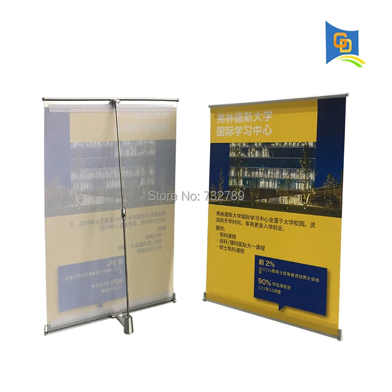 

A3 size Aluminum Mini Table Desktop L Display Banner Stand BST2-9 + Graphic