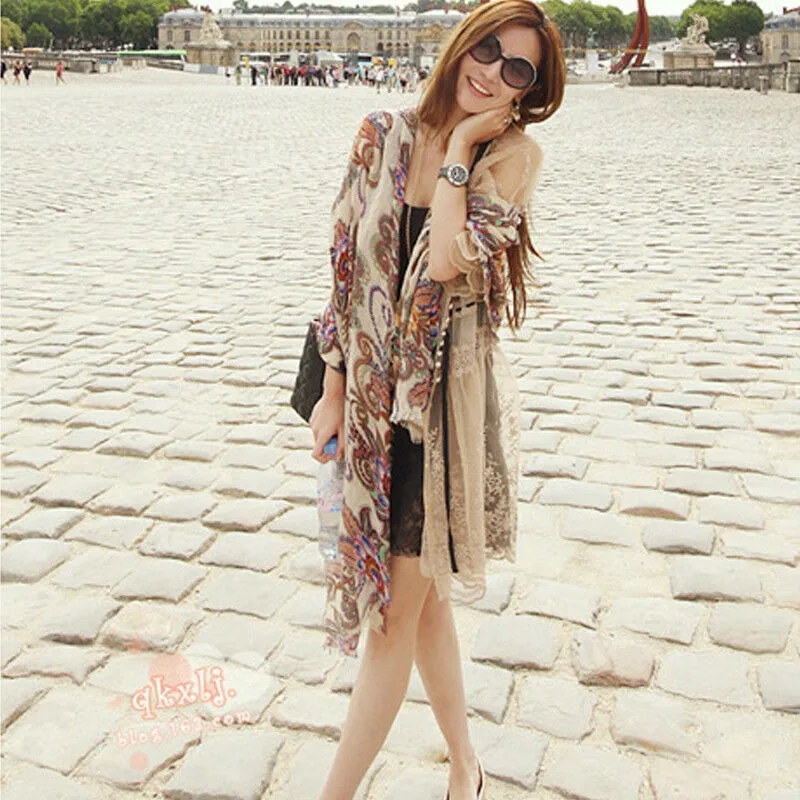 

Fashion Women's Long Style Wrap Lady Shawl Voile Chiffon Scarf Scarves Stole