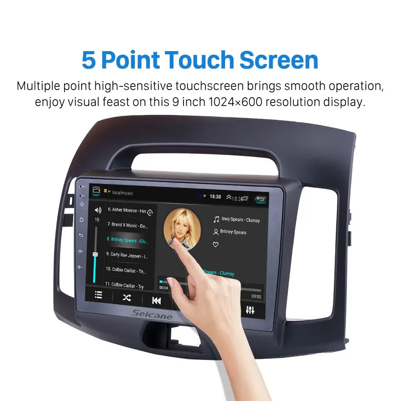 Seicane Android8.1 HD автомобильное радио 2Din 9 &quotмультимедийный плеер GPS Navi Стерео для 2007
