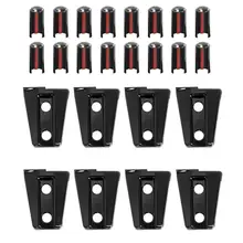 8 pçs/set Plástico Dobradiça Da Porta Lateral Do Carro Protetor Auto-adesivo Da Tampa Da Guarnição para Jeep Wrangler JK 4 Porta 2007 -2018 Auto Acessórios