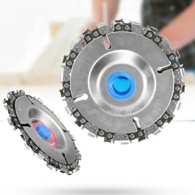 4 Inch Grinder Disc and Chain 22 Tooth Fine Cut Chain Set For 100/115 Angle Grinder