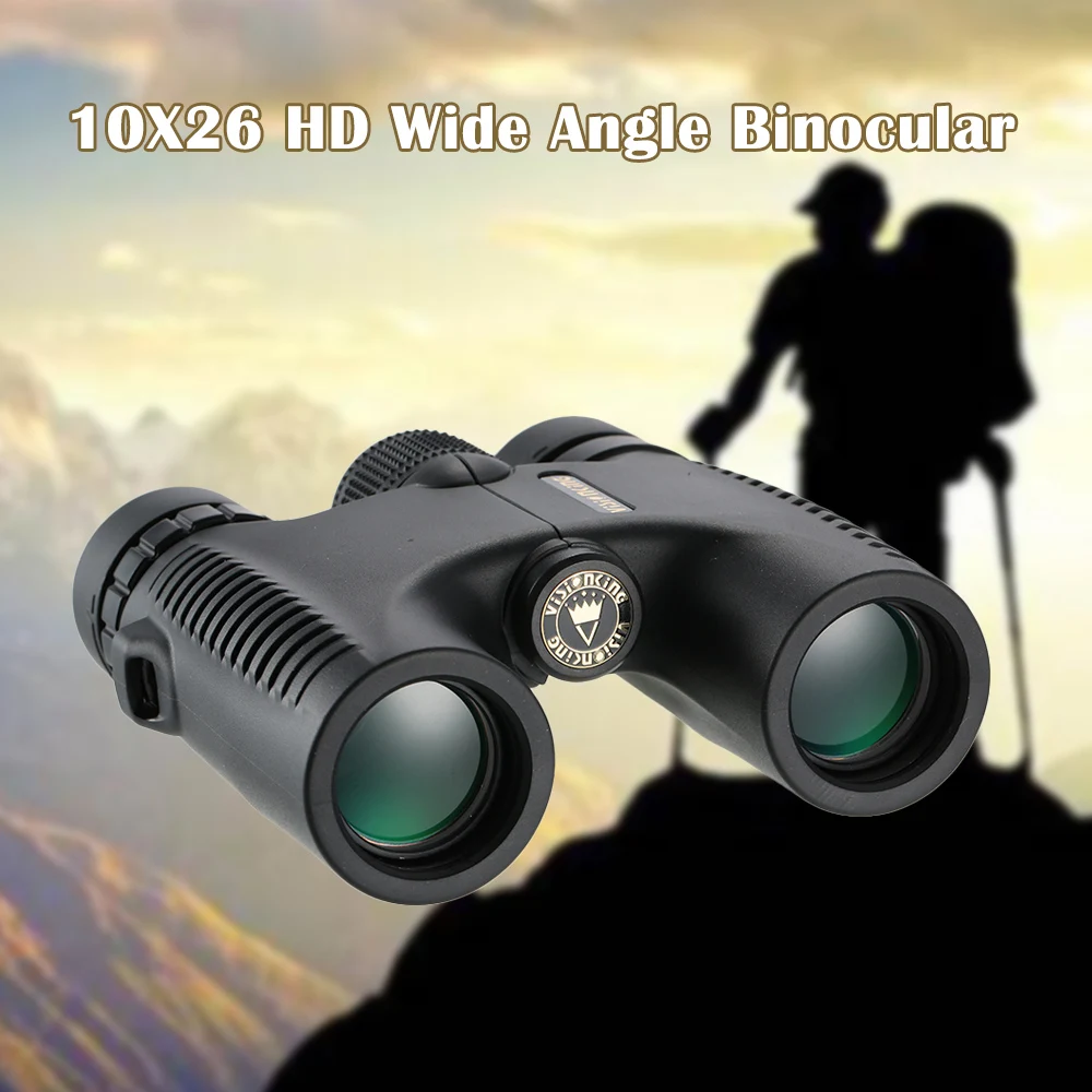 Visionking HD 10X26 Водонепроницаемый компактный бинокль BaK4 широкоугольный