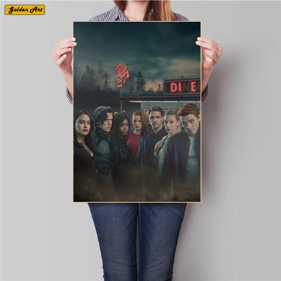 

Riverdale Vintage movie Poster for bar cafe living room prints posters decoration retro painting living room 45.5x31.5cm