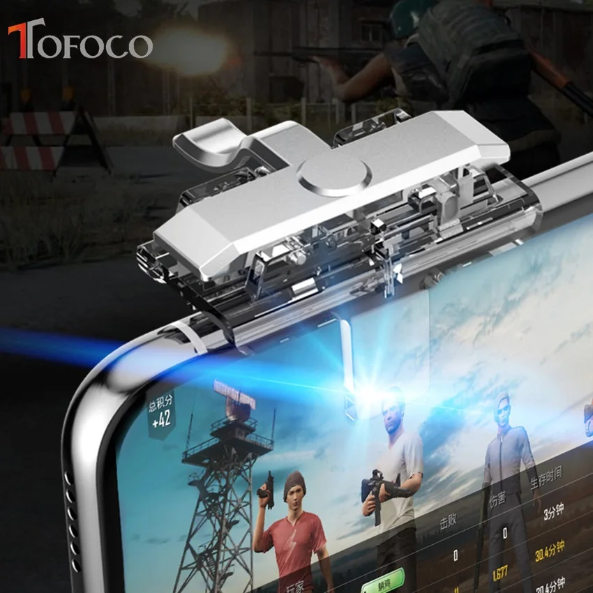 X10 PUBG Mobile Phone Game Trigger Fire Button Gamepad PUBG Controller Gaming Joystick Aim Key Shooter New Arrival