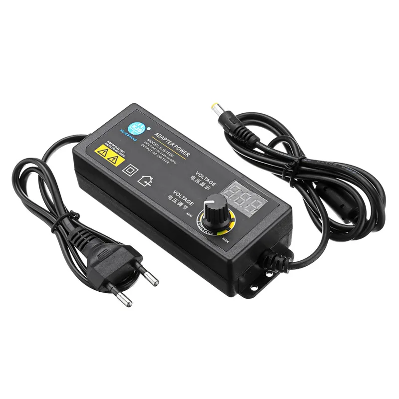 

New 60W 3-12V 5A Power Adapter Adjustable Voltage Adapter LED Display Switching Power Supply Of Voltage DC5.5x2.1/2.5mm