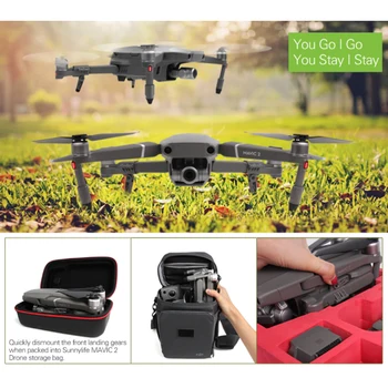 

Folding Hightened Increased Landing Gear Foot Stool Skids Stabilizers for DJI MAVIC 2 PRO/MAVIC 2 ZOOM Folded with the drone