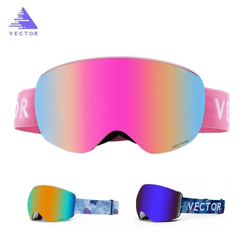 OTG Ski Goggles UV400 Snowboard Anti fog Snow Glasses