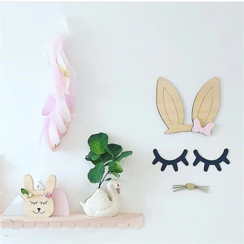 

Wall Decor Rabbit Ears Baby Room Wall Decorations Christmas Photography Props Ornament Crafts Mural Decor Christmas Gifts