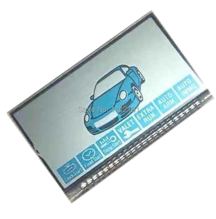 

Wholesale 2pcs/lot B9 LCD display Screen for Russian 2 Way Car Alarm System Starline B9 C9 lcd remote control key chain Keychain