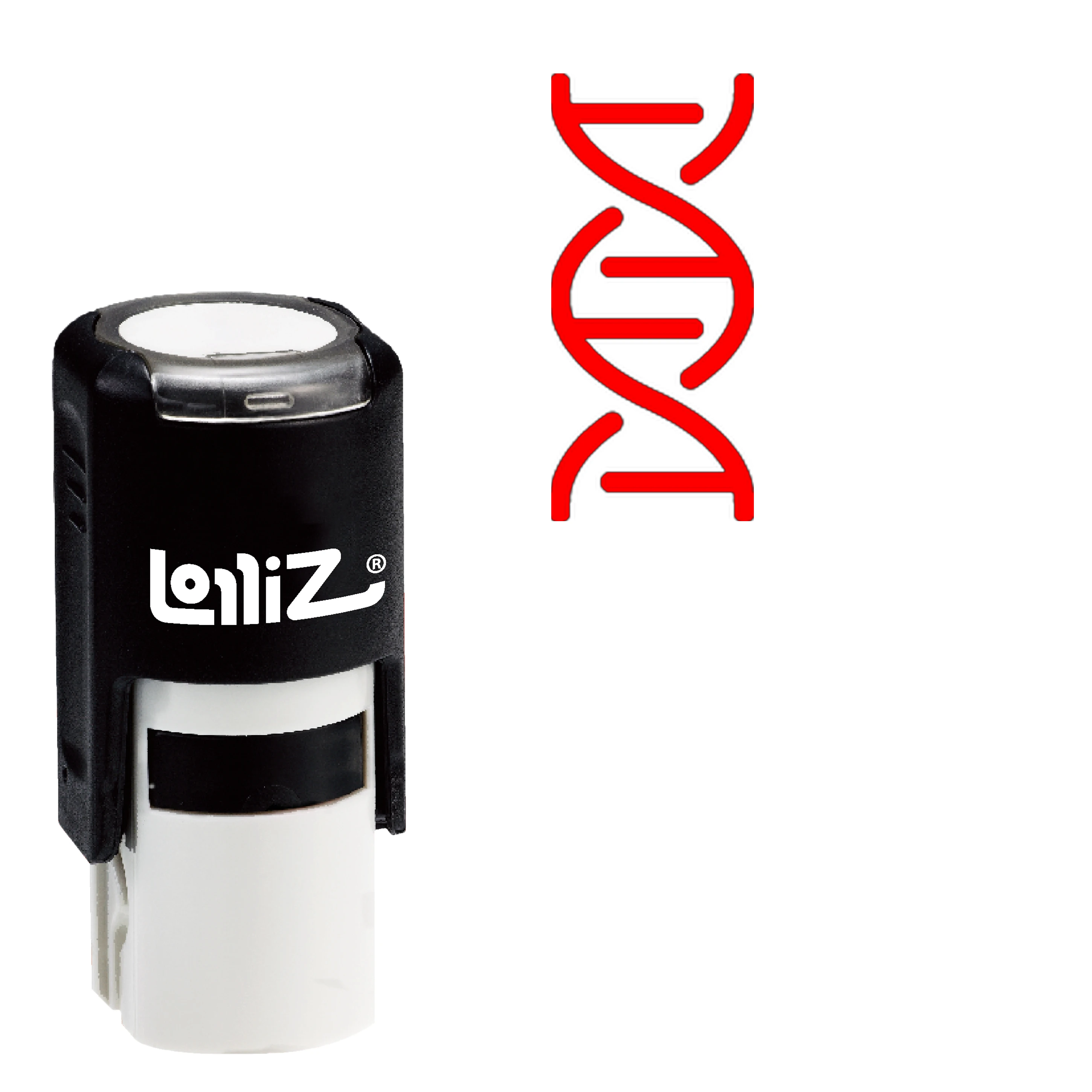 LolliZ Dna самоклеящаяся резиновая печать Современная серия символов|Штампики| |