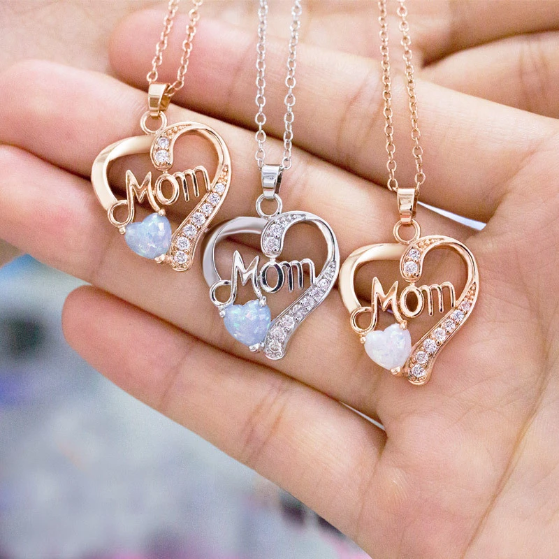 gift for mom Love Charm necklace silver charm Choker necklace Chokers for women Heart necklace charm love Necklace for women Gift for women