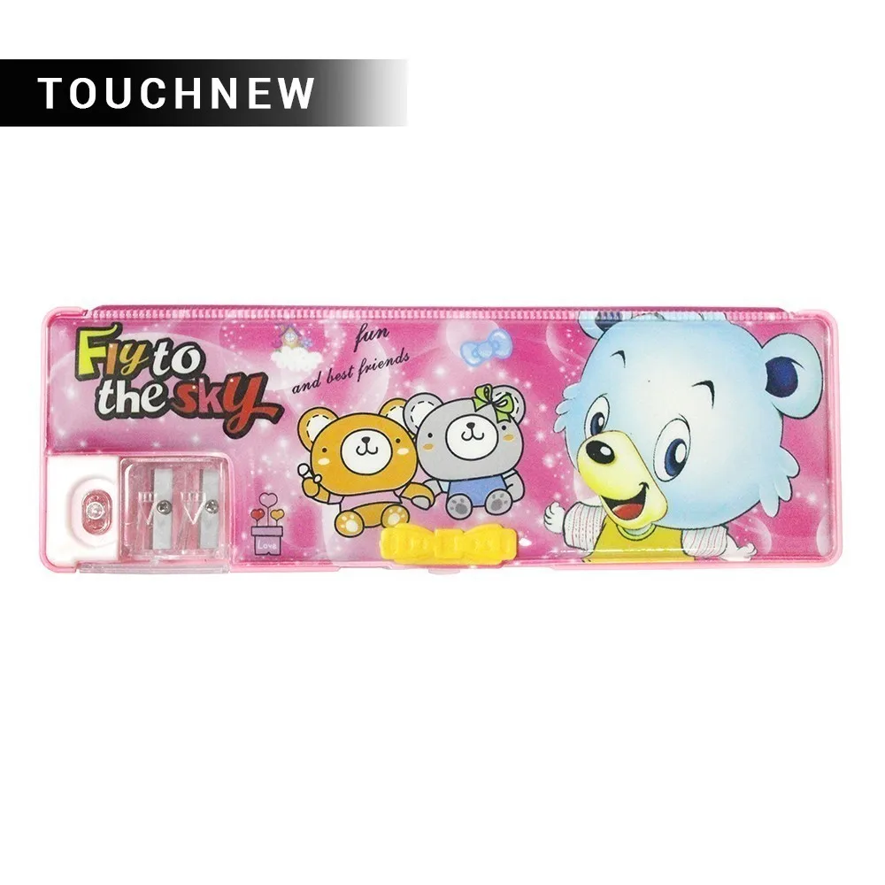 

Hot Durable Cartoon creative multi-function double children case two pencil sharpener password lock HOT Best