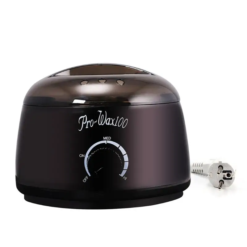 NEW Hair Removal Electric Wax Warmer Machine+4x100g Depilatory Wax Beans+Wiping Sticks+Foil Bowl Waxing Kit Paraffin Wax Machine