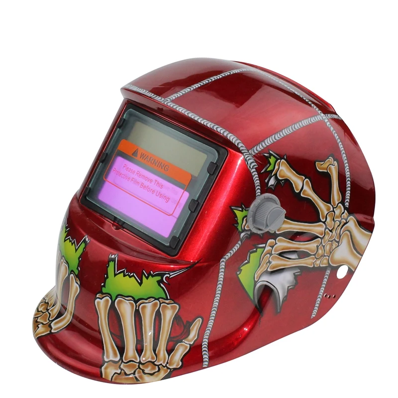 

HLZS-2018 New Pro Solar Welder Mask Auto-Darkening Welding Helmet Pattern Ghost hand
