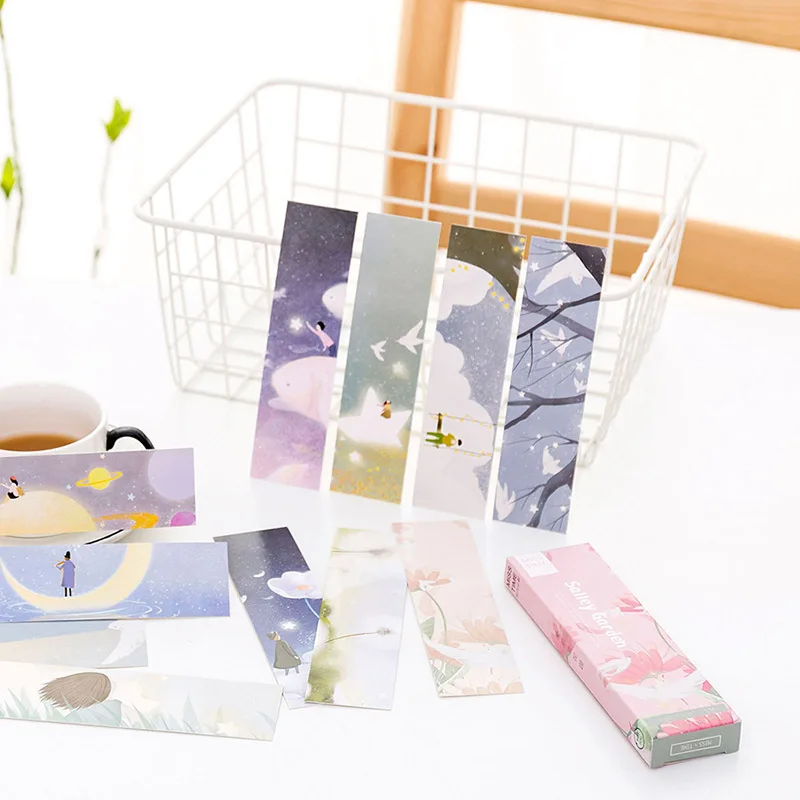 30 шт./кор. Kawaii цветок Новинка Бумага Cute милый Salley сад закладки для девочек Подарки
