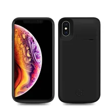 Для iPhone Xr/Xs Max 6000 mAh зарядное устройство чехол для телефона внешний аккумулятор зарядное устройство защитный чехол для телефона с подставкой