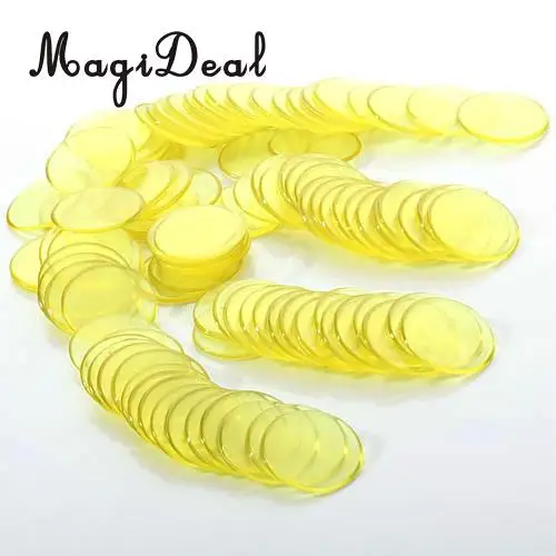 MagiDeal 400 шт про граф бинго микросхем для бинго игровые карты 3/4 дюймов 4 цвета про граф бинго чипы паба Кемпинг путешествия