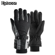 EYTOCOR высокое качество ветронепроницаемая Водонепроницаемая теплая велосипедная Лыжная снегоходные перчатки мужские и женские снежные рукавицы зимние лыжные перчатки