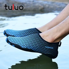 TULUO/Новинка; обувь для пар; Мужская и женская летняя дышащая обувь; унисекс; пляжная обувь для плавания; быстросохнущие Нескользящие мужские кроссовки