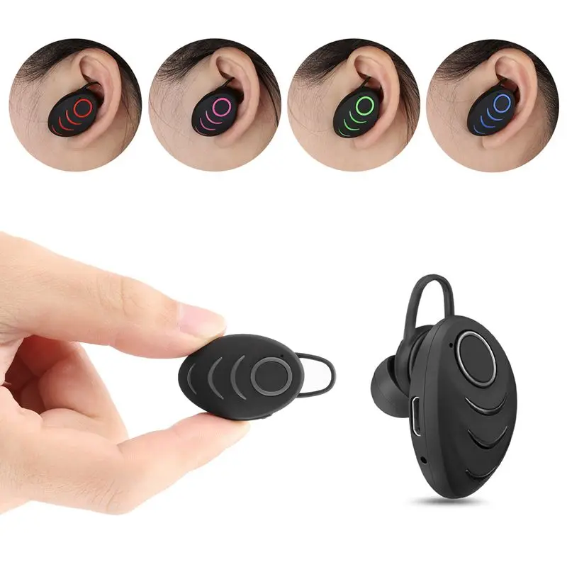 

Mini Wireless Bluetooth Earphone Sport with Mic Earphones Handsfree Headset Headphone Ear-hook Earphone for iPhone 8 X Samsung