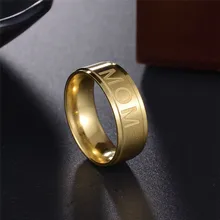 

RONGQING Dad &Mom Ring Mother's Day Father''s Day Gift Fashion Jewelry Stainless Steel 12pcs/pack men women rings