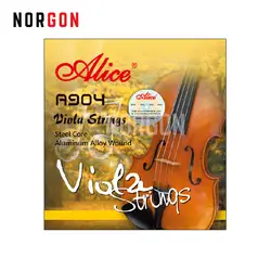 Alice viola Strings A904 nickel посеребреная фурнитура-конец стальной сердечник Al-Mg, Cupro никелевая обмотка для 16 "viola s Запчасти и аксессуары