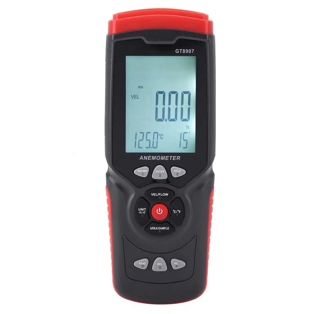 Мультифункциональный USB Анемометр GT8907 измеритель скорости ветра и