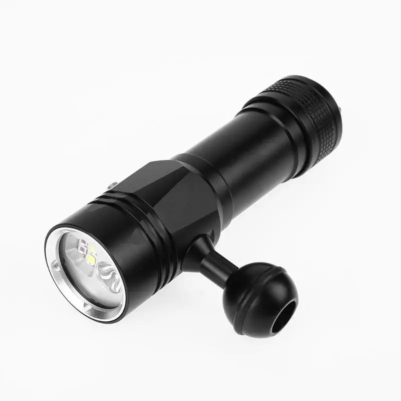 

Portable LED Diving Flashlight Underwater 4000LM 3x L2+ 2x R5 Photography Video Tactical Torch Flashlight Red+White LED Lanterna