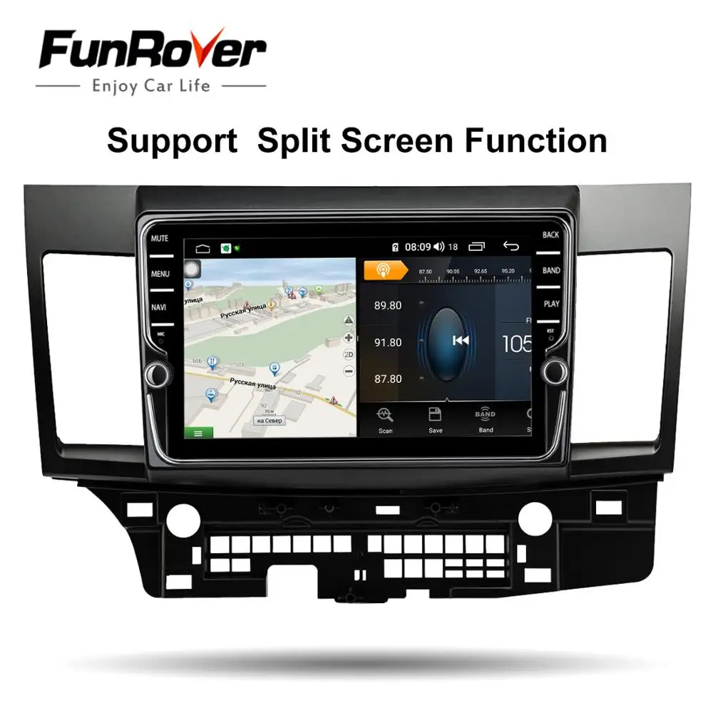 Best Funrover Octa 8 core android 9.0 2 din car radio multimedia stereo For Mitsubishi Lancer 2007-17 DSP car gps navigation DSP SIM 2 Best Funrover Octa 8 core android 9.0 2 din car radio multimedia stereo For Mitsubishi Lancer 2007-17 DSP car gps navigation DSP SIM 2