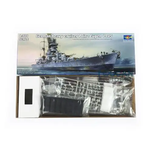 Комплект модели Trumpeter 1/700 05767 немецкая модель Cruiser prinz Eugen 1945 статическая Военная