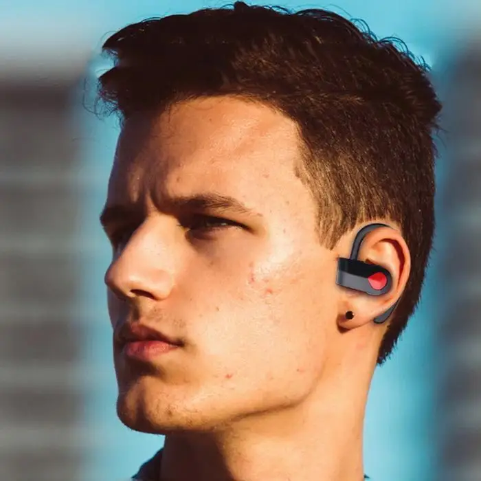 Наушники для телефона с ушками беспроводные небольшие Bluetooth Музыка около 2 часов