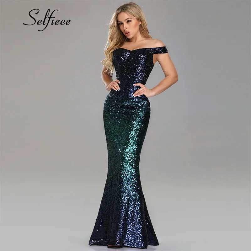 

Sexy Dresses Party Night Club Dress 2019 Vestidos De Fiesta Elegant Mermaid V Neck Off Shoulder Long Formal Dress Evening Women