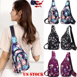 2019 модная женская сумка новая с цветочным принтом на молнии крутая уличная сумка в стиле хип-хоп нагрудный дорожный кошелек Холщовая Сумка