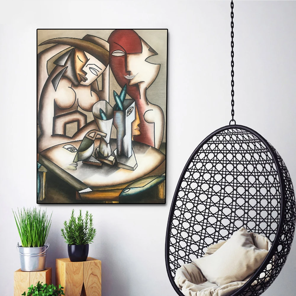 

Abstract Modern Posters and Prints Woman Canvas Wall Art Prints Picture Drcoration for Living Room Home Decor No Frame