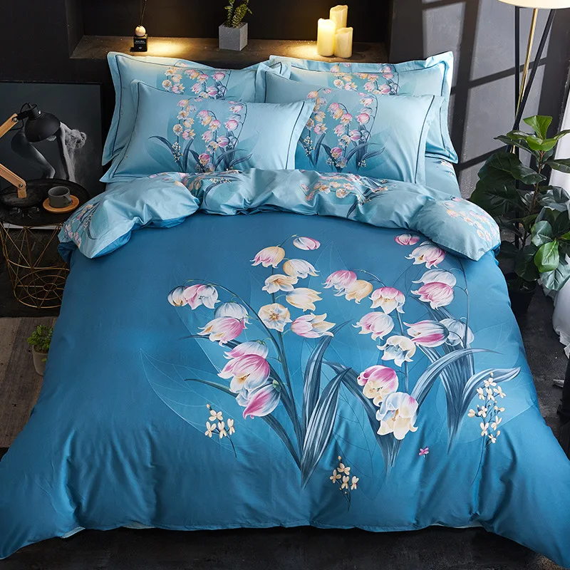 

Textile European Thick Long-Staple Cotton Tribute Cotton Brushed Product Family of Four Wedding Bed Supplies