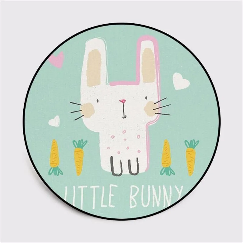 Cute Cartoon Rabbit Bunny Round Carpet Soft Carpets for Living Room Anti-slip Rug Chair Floor Mat for Home Decor Kids Room Gift Cute Cartoon Rabbit Bunny Round Carpet Soft Carpets for Living Room Anti-slip Rug Chair Floor Mat for Home Decor Kids Room Gift