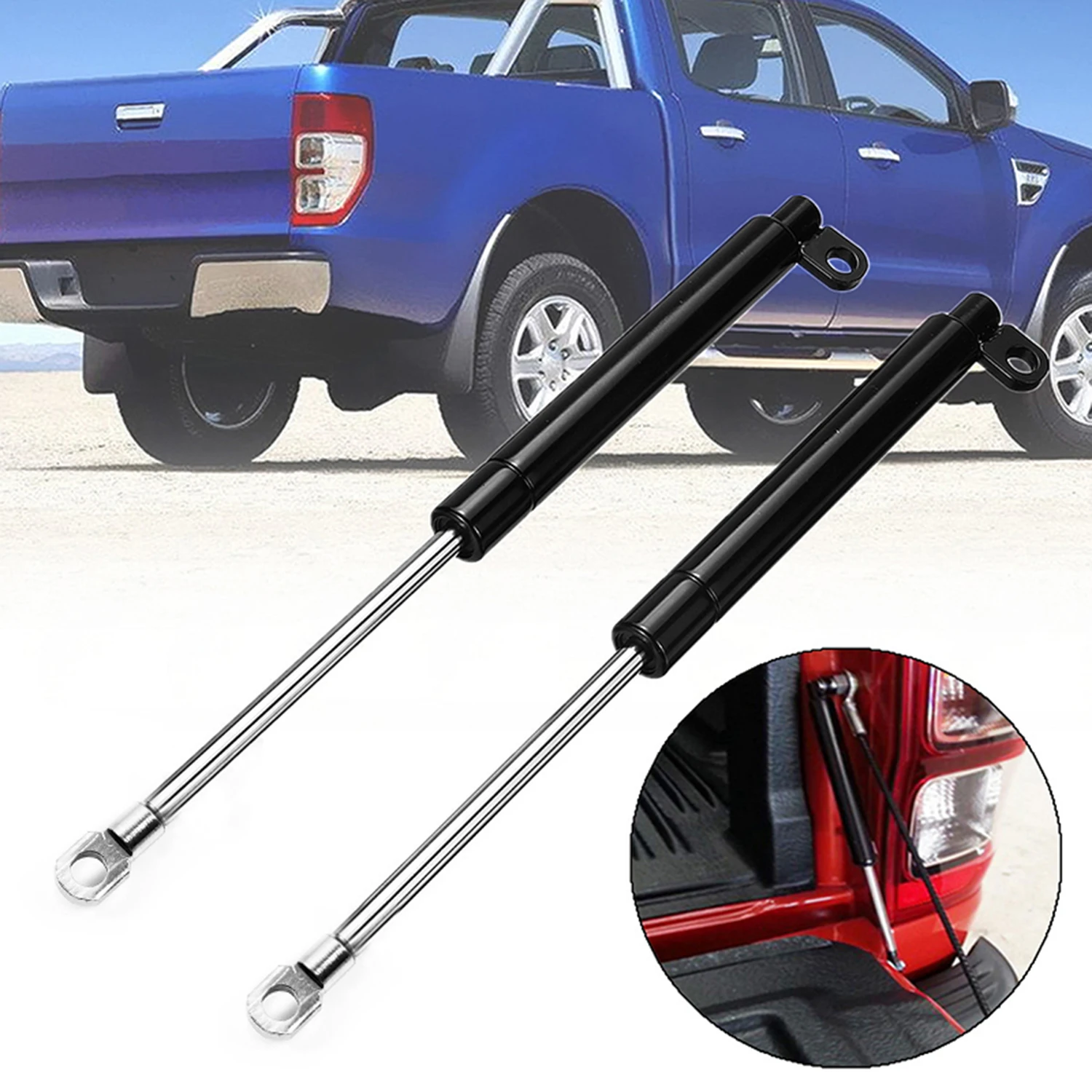 

1Pair Rear Tailgate Slow Down Strut Kits Tailgate Slow Down &amp Easy Up Strut Kit For FORD RANGER T6 Year 2012-2016