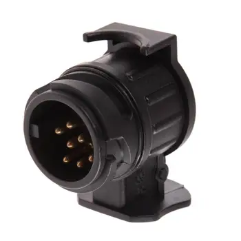 

7 x 6.5 x 4.5cm 12V 13 To 7 Pin Plug Socket Adapter Electrical Converter Truck Trailer Connecting Car to Brake Ligh