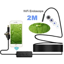 2M 720P Inspection Borescope Tube Camera 8 LED 8mm For Android IOS PC Endoscopio  Endoscope Camera Wifi And USB
